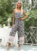 Chiffon Printed Flounce Bohemian Jumpsuit