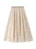 Heavy-duty Beaded Lace Skirt
