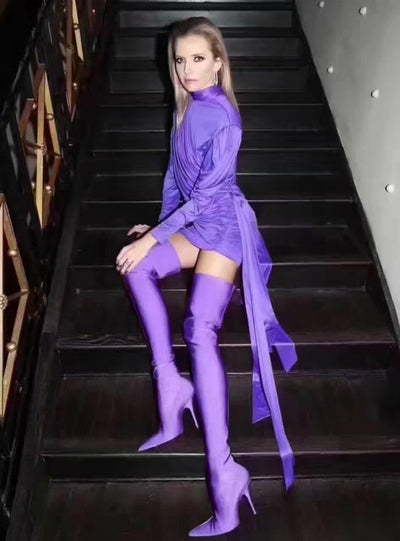 Elastic Over The Knee Sky Slim High Heels