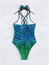 Hollow Strap Sexy One-piece Swimsuit