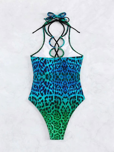Hollow Strap Sexy One-piece Swimsuit