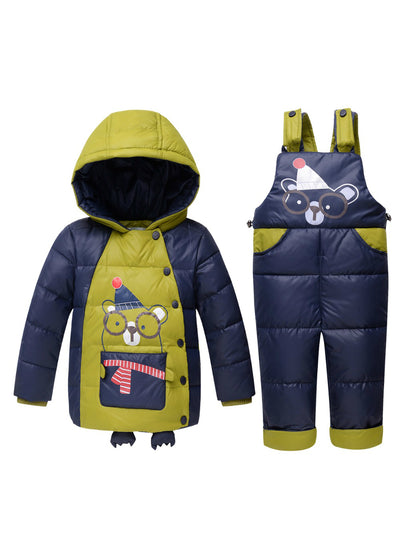 Winter Boys Girls Down Jackets Kids Snowsuit