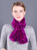 Women Warm Wool Rex Fur Scarf Neck Girl Winter
