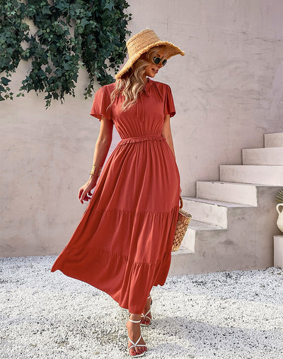 Summer Big Swing Holiday Style Long Dress