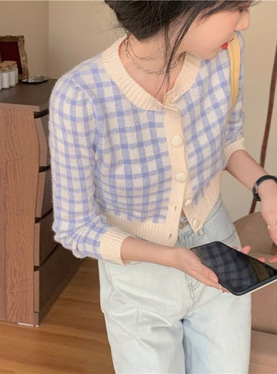 Women Short Slim Cardigans Sweet