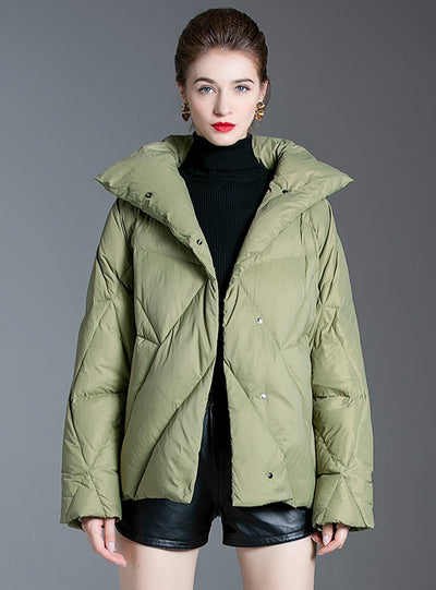 Small Padded Stand-collar Down Jacket Coat