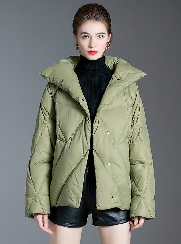 Small Padded Stand-collar Down Jacket Coat