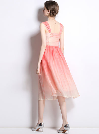 Pink Halo Dyed Gauze Dress