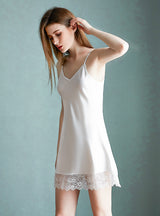 Ice Satin Suspender Nightgown