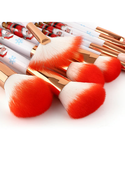 Santa Handle Makeup Brushes Extremely 