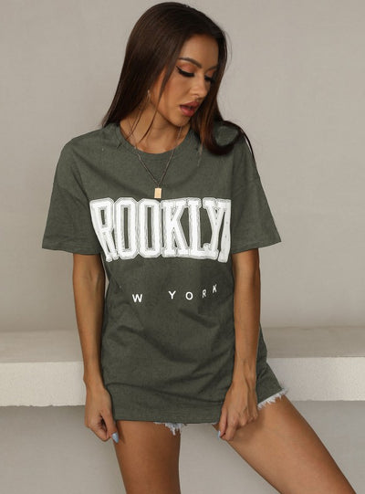 Loose Round Neck Sports Short Sleeve T-shirt