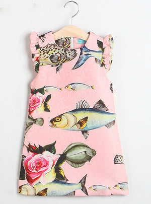 Princess Dress Kids Clothes Graffiti Print Design