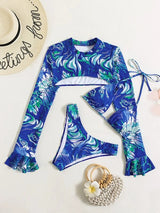 High Waist Bikini Three-piece Swimsuit