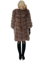 Ladies Imitation Fox Fur Medium And Long Coat