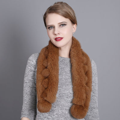 Women's Rabbit Fur Warm Scarf