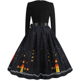 Pumpkin Print Dress for Halloween