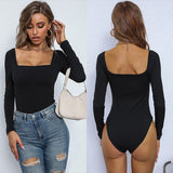 Tight-necked Hollow Sexy Knitted Jumpsuit