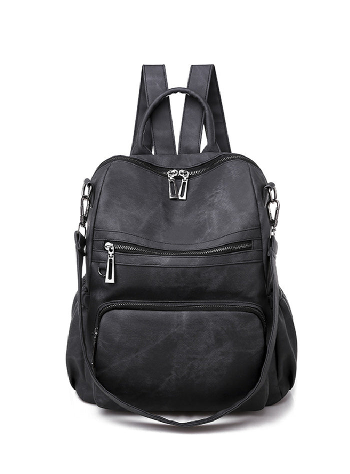 Zipper Bucket Three-dimensional Bag Backpack