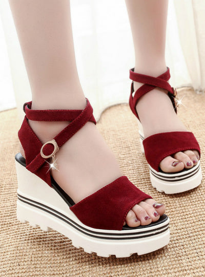 Summer Korean Muffin Fish Head Women Sandals