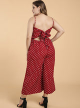 Women's Wave Point Nine-point Wide-leg Pants