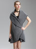 Long Knitted Cardigan Coat Double Lapel Shawl
