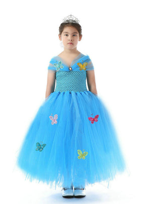 Butterfly Kids Cosplay Girls Princess Tulle Dresses