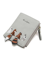 Women's Wallet Lovely Cartoon Animals Short Leather