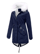 Fur Collar Loose Winter Cotton Coat