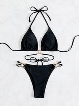 Tether Backless Sexy Beach Bikini