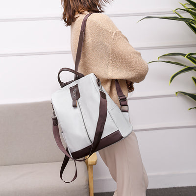Retro Soft Leather PU Travel Leisure Backpack