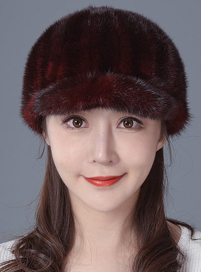Mink Fur Winter Fashion Mink Velvet Hat