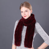 Women Rex Rabbit Fur Scarf