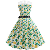 Women Clover Print Dress