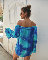 Sexy Long-sleeved Print Shirt