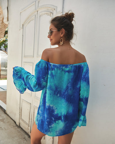 Sexy Long-sleeved Print Shirt