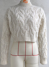 Round Neck Twist Coat Sweater