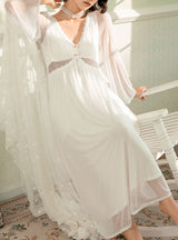 French Lace Princess Long Sleepwear Dress