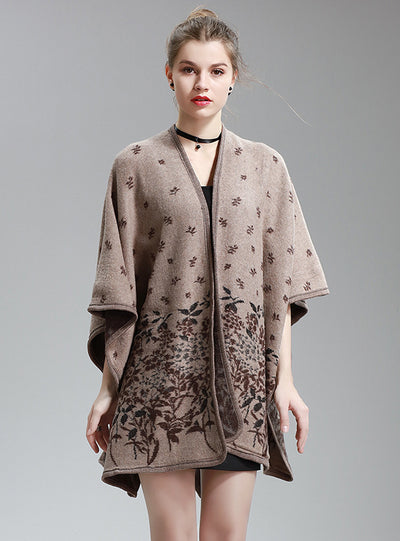 Shawl Long Knitted Cardigan Woolen Coat