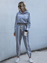 Sports Hooded Pants Two-piece Suit