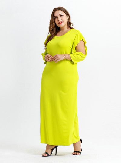 Knitted Bottoming Straight Loose Comfortable Long Dress