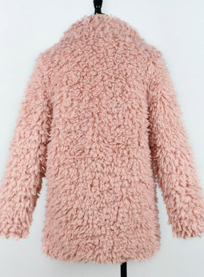 Women's Plush Long-Sleeved Faux Fur Jackets