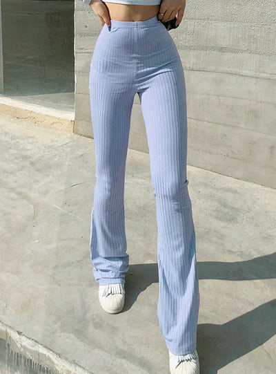 Tight-fitting Pit-strip High Waist Sports Pants