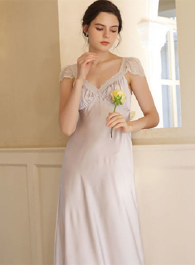 Palace Style Lace Home Nightgown