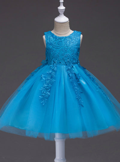 Baby Girl Flower Bowknot Christening Gown Formal