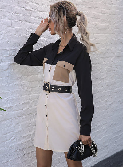 Long Spliced Long Sleeve Shirt