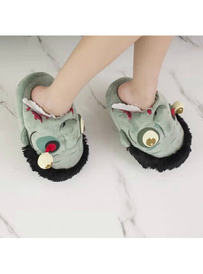 1Pair Plush Zombie Slippers / Ravenous Warm Slippers 