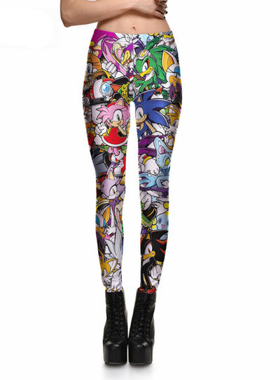 Printing Charming Leggings Pants Are Thin Elastic Pants