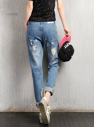 Women True Denim Jean Loose Light Jeans
