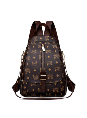 Soft Leather Slung Chest Lady Small Backpack