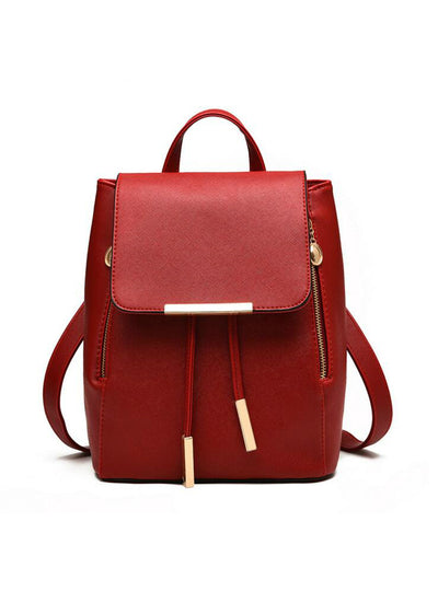 PU Leather Mochila School Bags Teenagers Girls 